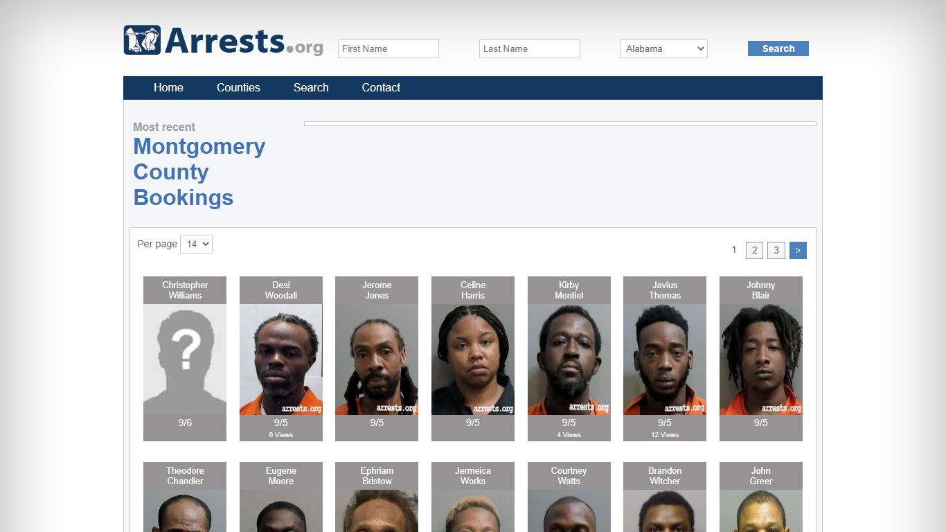 Montgomery County Arrests and Inmate Search